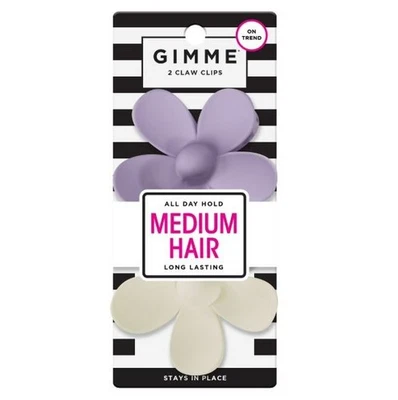 Gimme Daisy Claw Clip, Purple White, 2 Ct-Free Shipping - Image 1 of 4