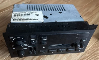 🚗 1984-2001 Dodge Chrysler Jeep Ram AM FM Cassette Radio 🚗 - Image 1 of 4