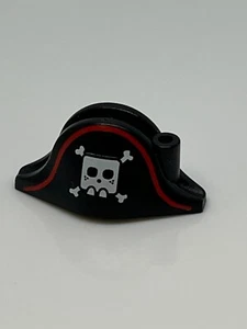 Lego Minifigure, Headgear Hat, Pirate Bicorne with Large Square Skull HP#44 - Picture 1 of 1