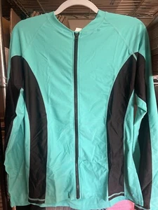 Attraco Women's Blue Long Sleeve UV Protection Swim Shirt Rash Guard Size 2XL - Picture 1 of 3