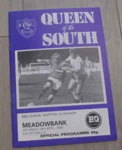 1988-89 (Apr) Queen of the South v Meadowbank - Scottish Division One - Picture 1 of 2