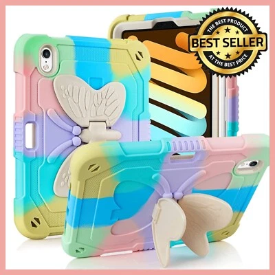 Kids Case For iPad Mini 6 Gen 8.3 Inch 2021 With Kickstand, Screen Pencil Holder - Image 1 of 4