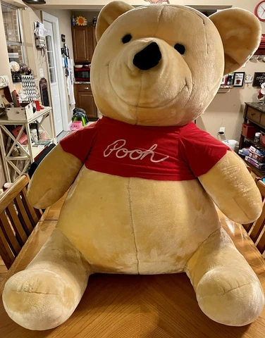 VTG 35” Giant Disneyland Walt Disney Jumbo Winnie the Pooh Plush Stuffed Animal Cover