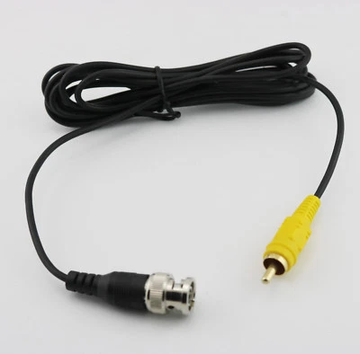 BNC Male to RCA Male CCTV Surveillance Security Camera Video Cable Cord 2.5m - Image 1 of 4