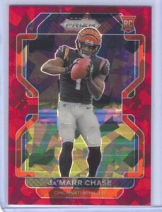 JA'MARR CHASE 2021 PANINI PRIZM RED CRACKED ICE PRIZM ROOKIE RC #337 - Picture 1 of 1