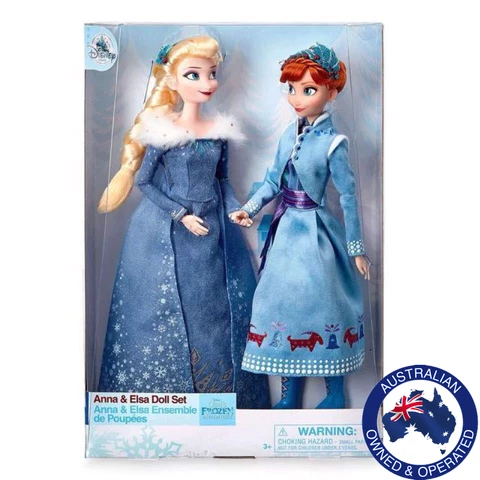 Disney Toys Frozen 2 Elsa and Anna Princess Doll Toy Collection Box Fugure Cover