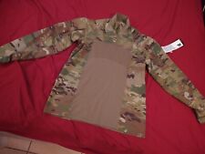 Massif NWT Advanced 1/4 Zip Combat Shirt Large Multi Camouflage Flame Resistant 