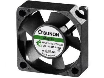 Sunon Lüfter 30x30x10mm HA30101V3-G99 DC 12V 7000 U/min 15dBA Vapolager 3 Litzen - Bild 1 von 2