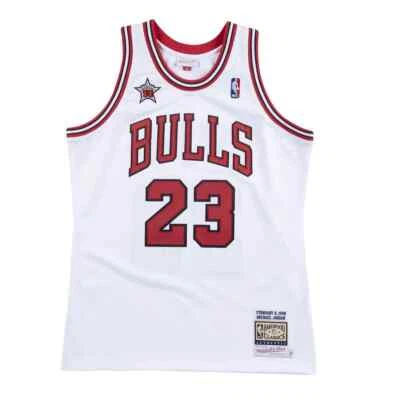 Mitchell & Ness NBA Authentic Jersey Bulls 1998 Michael Jordan White *NEW* - Image 1 of 3