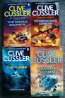4 Clive Cussler Adventure Books Fargo Dirk Pitt  -  Tombs Havana Mayan Posiedon