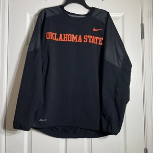 Nike OSU Oklahoma State Pullover Windbreaker Medium - Picture 1 of 7