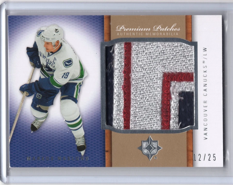 2007-08 Ultimate Collection Premium Patches #PS-MN Markus Naslund 12/25 - Image 1 of 2