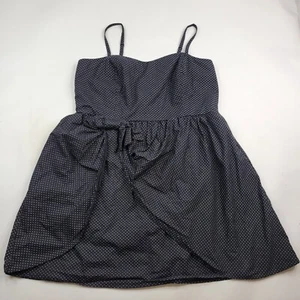 Torrid Women's Size 20 Black Polka Dot Sweetheart Neck Cami Retro Midi Dress - Picture 1 of 8
