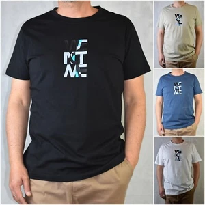 T-shirt Uomo Maglietta a manica corta in cotone maglia con Stampa Bianca xl xxl - Picture 1 of 26