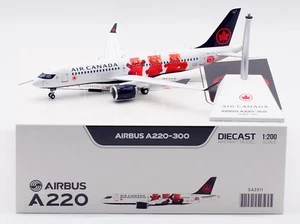 JC Wings 1:200 Air Canada Airbus A220-300 Diecast Aircraft Jet Modelo C-GVDP - Imagen 1 de 13