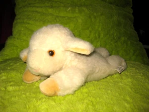 Saling Lamm Kuscheltier Kirschkernkissen Wärmekissen 100% Wolle Baumwolle Schaf - Bild 1 von 11