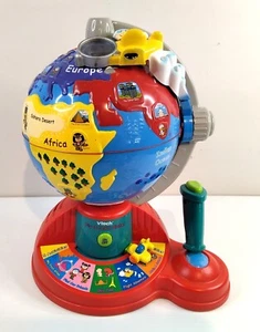 Vtech Fly And Learn Globe Interactive Educational Talking Kids Atlas Geography - Picture 1 of 7
