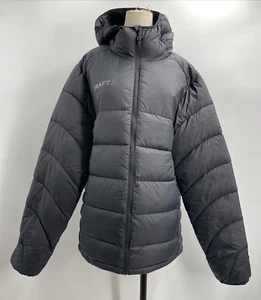 Craft Women's Black Core Explore Isolate Long Sleeve Hooded Puffer Jacket Size L - Picture 1 of 18