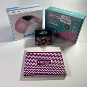 At Home Nail Salon Assorted Products Manicure & Pedicure Tool Kits DIY - Picture 1 of 5