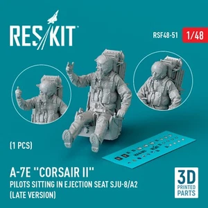 A-7E Corsair II piloto sentado en asiento de eyección SJU-8/A2 tardío 1 pieza 1:48 RSF48-0051 - Imagen 1 de 3