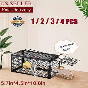 4x Humane Mouse Traps Indoor for Home Mice Live Catch Release Outdoor MouseTrap - Picture 1 of 27