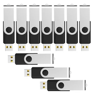 20 Pack 32GB Thumb Drive USB 2.0 Flash Drive Swivel Pen Drive Memory Stick - Picture 1 of 11