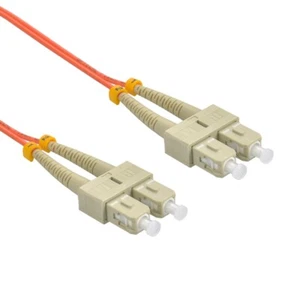 3m SC/UPC-SC/UPC OM2 Multimode Duplex OFNR 2.0mm Fiber Optic Patch Cable - Picture 1 of 1