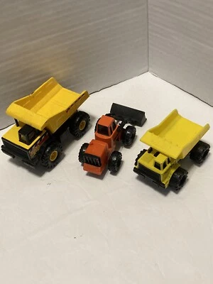 Tonka грузовики винтажный 90-х счастливая еда игрушки комплект из 3 желтый и оранжевый - Изображение 1 из 4