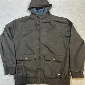 RVCA Jacke Herren 2XL anthrazit Kapuze Full Zip Industrie Skate Taschen - Bild 1 von 12