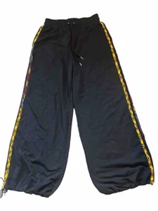 OFUURE Sweats pants Black Wide Leg Side Embroidery Large - Picture 1 of 8