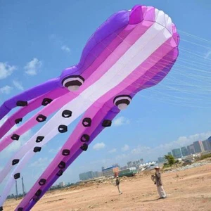 Großer 15m Oktopus Drachen Einleiner Drachen weiches Ripstop Polyestergewebe mit Tasche - Bild 1 von 3