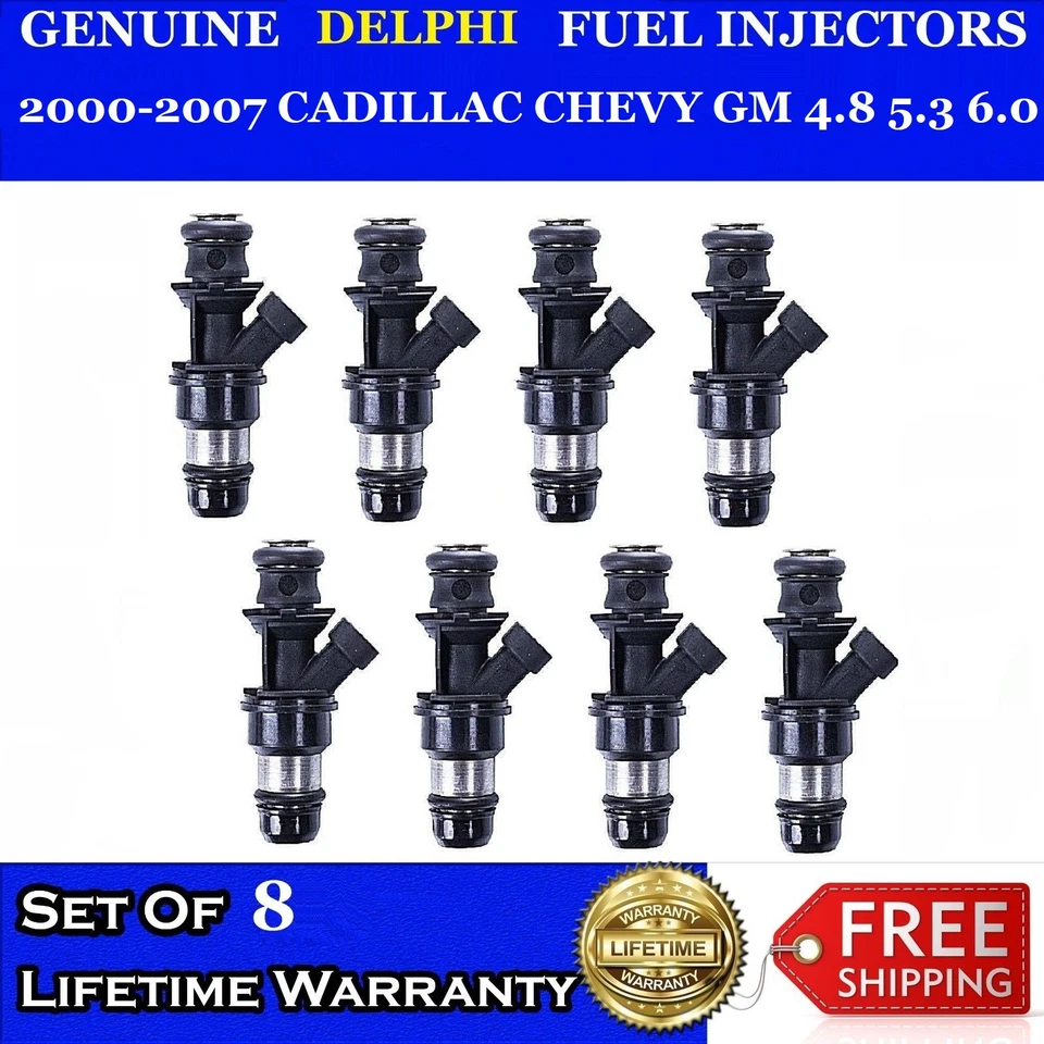 8x ADD PERFORMANCE OEM 4 Hole fuel injectors 2000-2006 Chevrolet Tahoe 5.3L 4.8L - Image 1 of 1