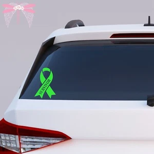 Survivor Lymphoma Cancer Awareness Ribbons Lime Green Vinyl Decal Sticker - Picture 1 of 3