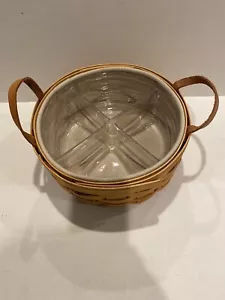 2001 Longaberger Round Basket Protector And Liner - Picture 1 of 7