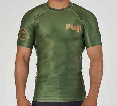 Fuji Flex Lite Hunter Mens MMA BJJ Jiu Jitsu Short ShortSleeve SS Rashguard - Image 1 of 4