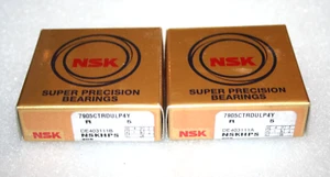 (Matched Set of 2) NSK 7905CTRDULP4Y Super Precision Angular Contact Bearings - Picture 1 of 6
