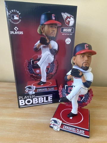Emmanuel Clase Cleveland Guardians 2022 American League Save Leader Bobblehead Cover