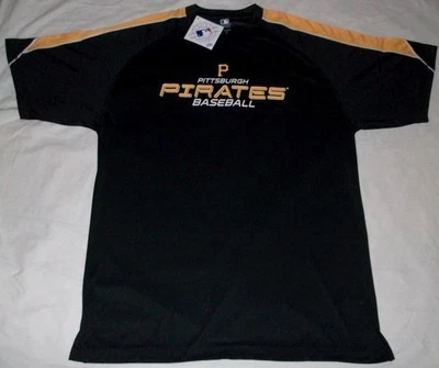 Pittsburgh Pirates Birdseye Jersey Shirt Large Tall Stay Dry VF Imagewear MLB - Image 1 of 3