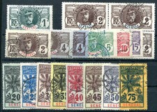 SENEGAL 1906 Yvert 30-43 gestempelt sauberer TEILSATZ (G0528