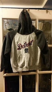 Detroit Tigers Majestic Pullover Hoodie Sweatshirt Kids Size 8 Cabrera Verlander - Picture 1 of 5