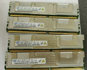 4x Samsung M395T5160CZ4-CE66 4GB 2Rx4 PC2-5300F ECC FB Server Memory Modules - Picture 1 of 1