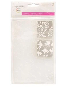 Project Life PLAYFUL (2) Embossing Folders Floral Becky Higgins Planner - Picture 1 of 1