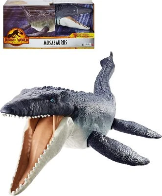 MATTEL JURASSIC WORLD DOMINION DINO ESCAPE PROTECTOR OCÉANO MOSASAURUS HNJ56 Nuevo Foto 1 de 4
