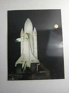 Space Shuttle und Mond Laser Foto Impact 1980 Druck Nr 1303 - Bild 1 von 5