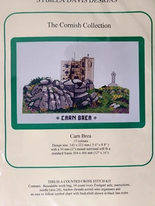 Sybilla Davis Designs "Carn Brea" Kit Punto de Cruz Contado Cornualles, Inglaterra Reino Unido - Imagen 1 de 4