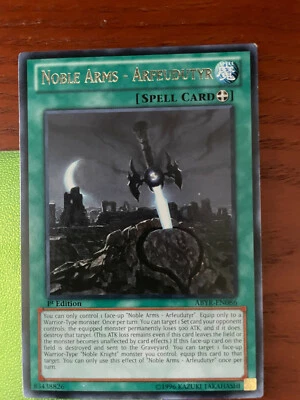 Yugioh Noble Arms - Arfeudutyr ABYR-EN086 1st ed SINGLE USED EXC COND SEE PHOTOS - Image 1 of 2