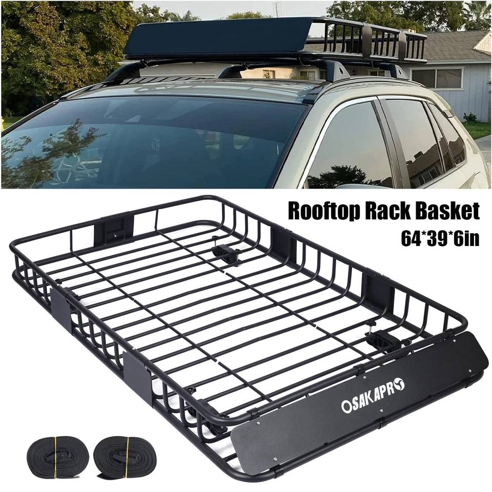 Portaequipajes portaequipajes portaequipajes portaequipajes para techo transversal para Ford 64" x 39" x 6" Foto 1 de 4