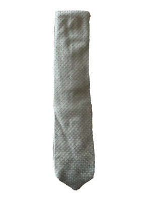 Corbata gris Brioni con lunares hecha a mano en Italia 100% seda Seta (dis. FSC21) Foto 1 de 4