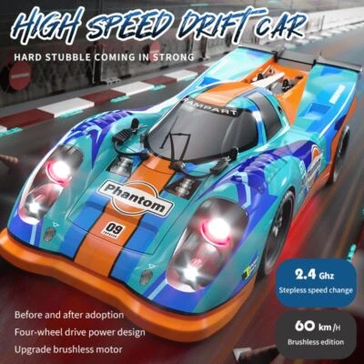 1:14 Brushless Drift RC Car Racing Sport Cars 60km/h 2.4GHz Off-Road 4WD GT1 09 - Image 1 of 4