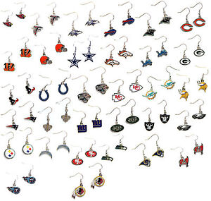 NFL dangle earrings pick your team